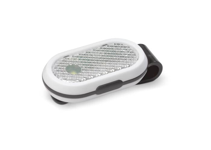 Fietslamp click-on Zwart / Wit