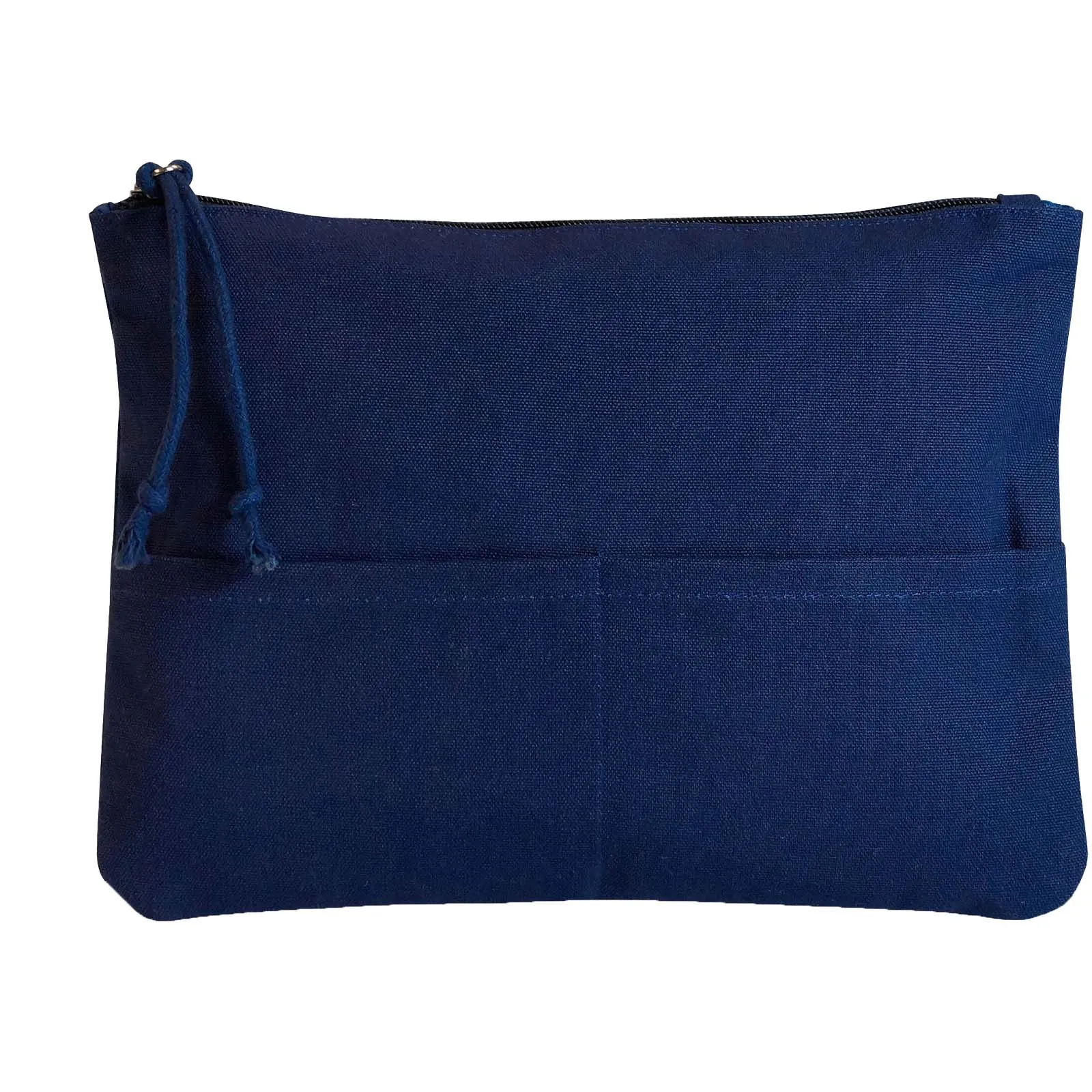 Citizen Green Zipzip organisch katoenen pouch voor accessoires Marineblauw