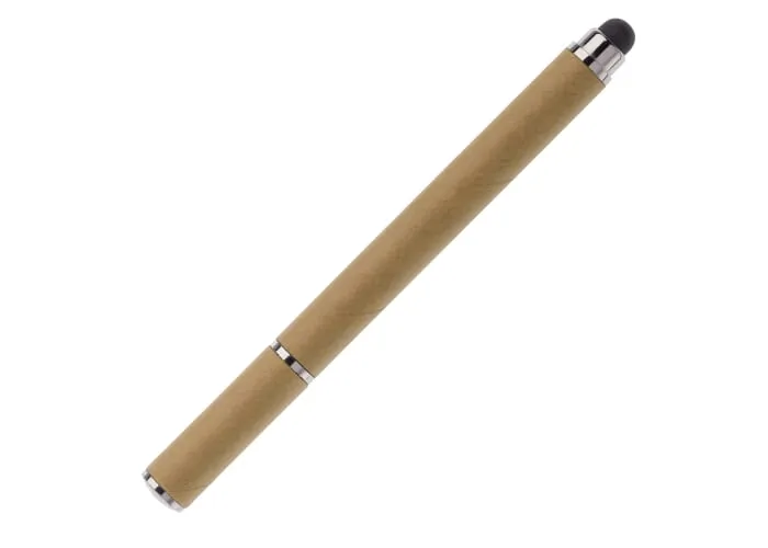 Balpen stylus papier Bruin
