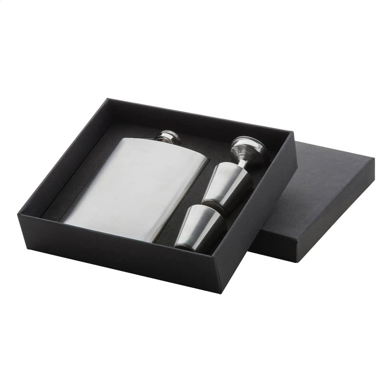 Shackleton heupfles set zilver