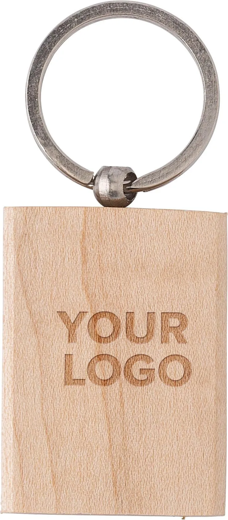 Houten sleutelhanger Shania bruin