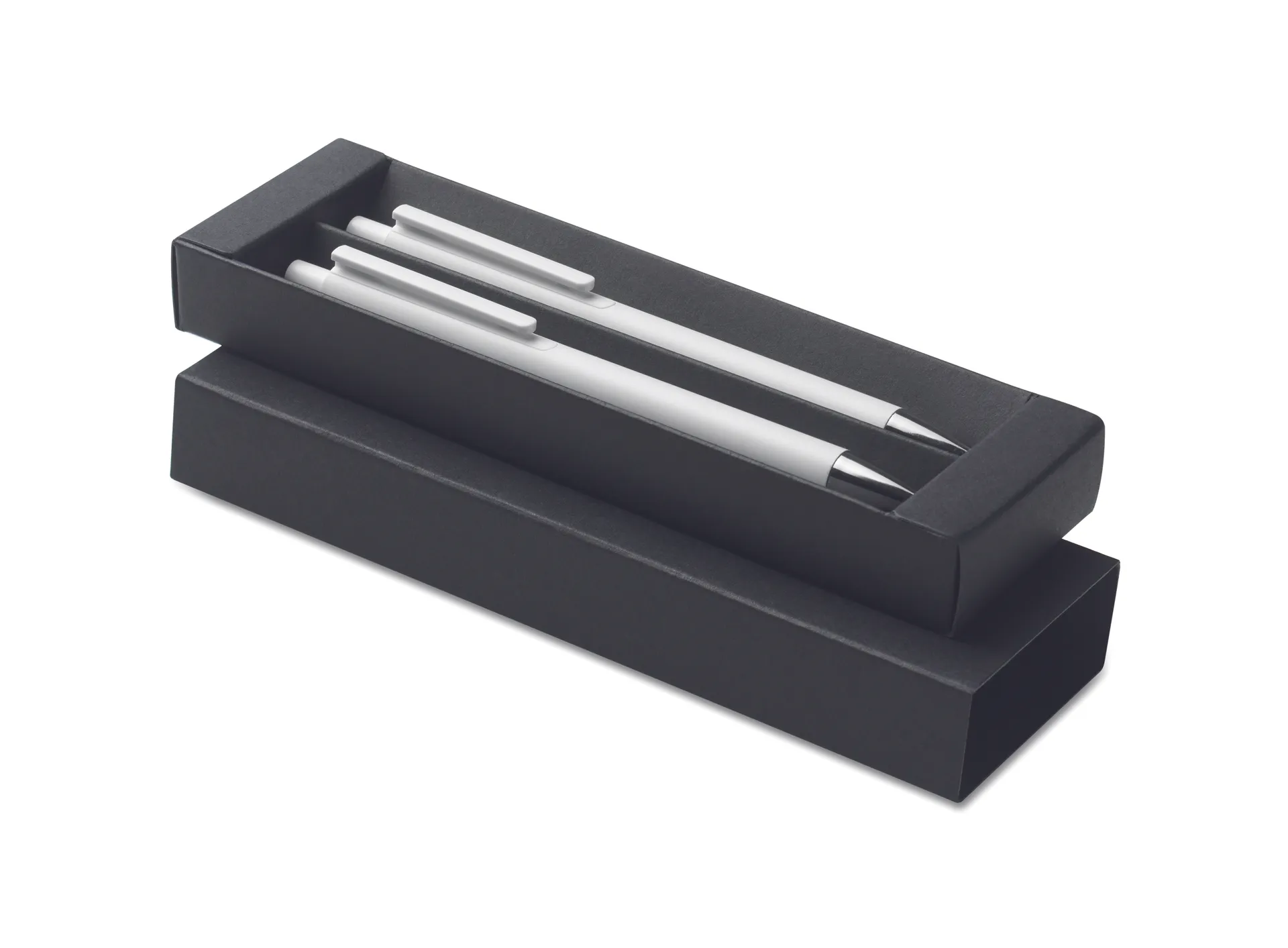 Gerecycled aluminium pennenset Wit