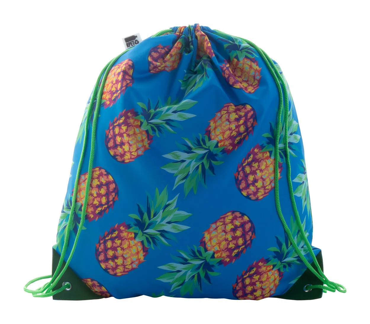 CreaDraw Plus RPET custom made tas met trekkoordsluiting groen