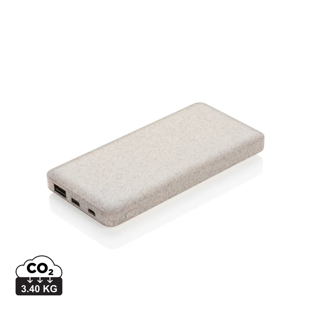 Powerbank 10.000 mAh tarwevezel khaki