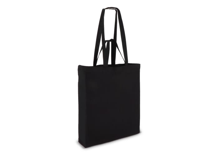 Katoen Tote OEKO-TEX® 38 x 10 x 42cm 140g/m² Zwart