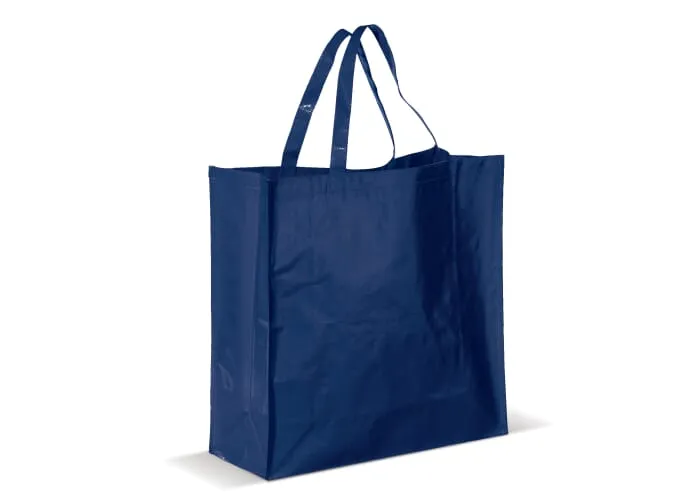 Draagtas gelamineerd PP woven 160g/m² Donkerblauw