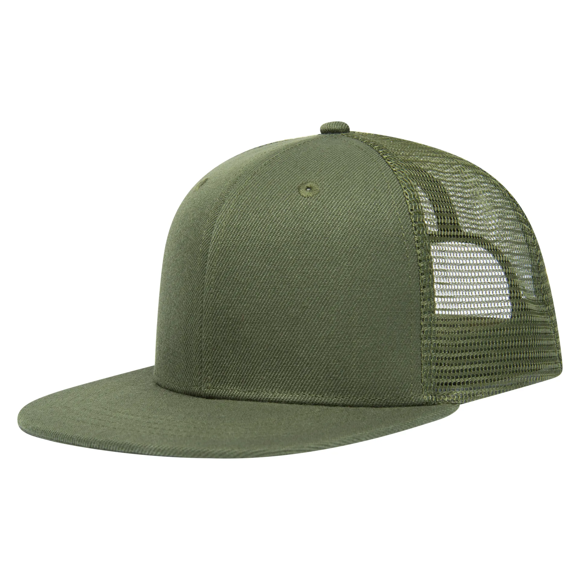 Trucker cap high profile - Retail Olijf Groen