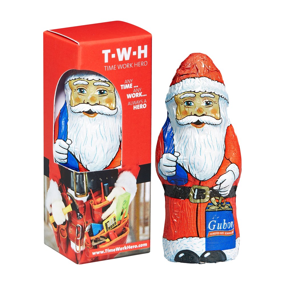 Chocolade Kerstman in doosje Chocolade Kerstman in doosje