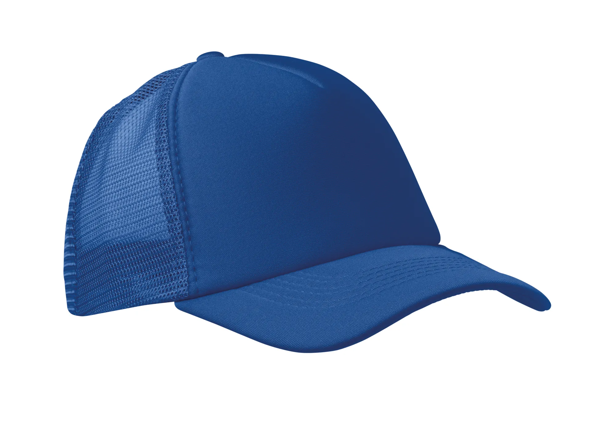 5 panelen trucker pet Royal Blauw