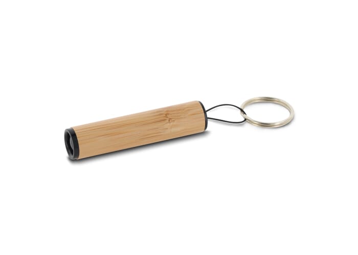 Zaklamp sleutelhanger bamboe Hout