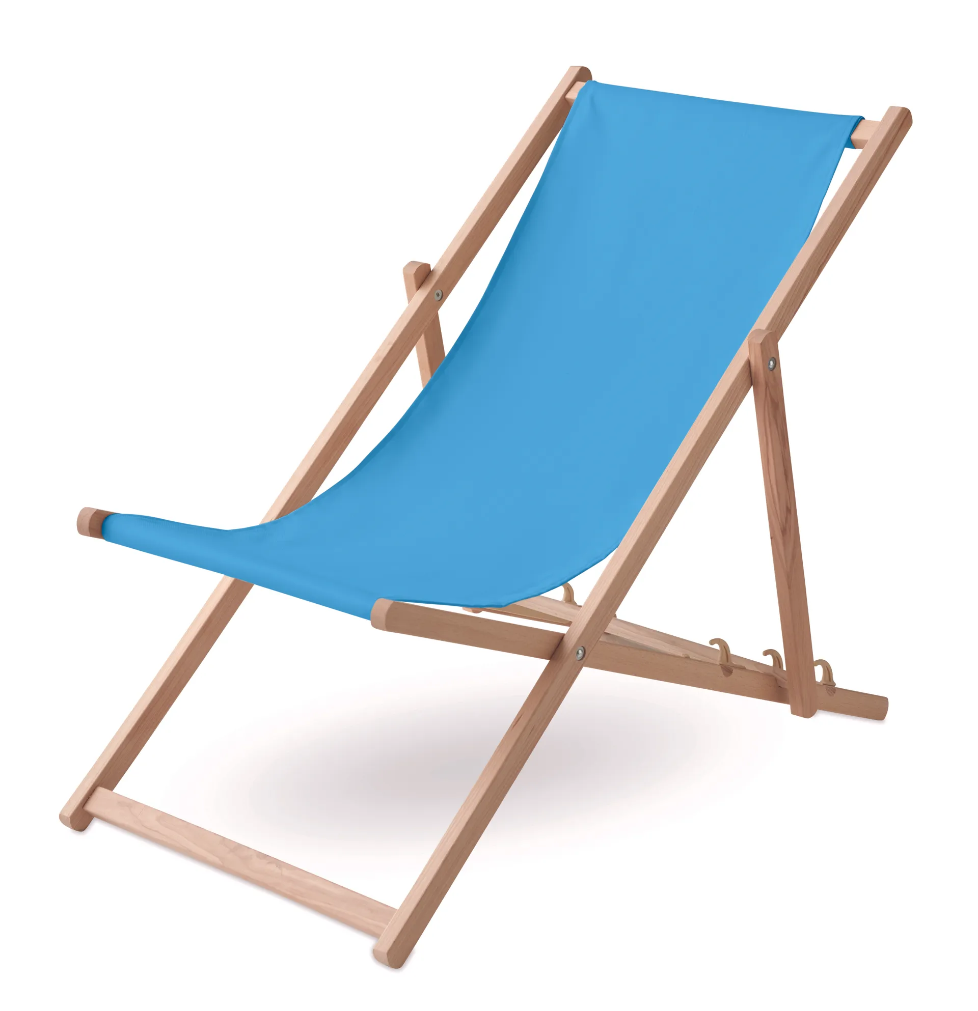 Houten strandstoel Turquoise