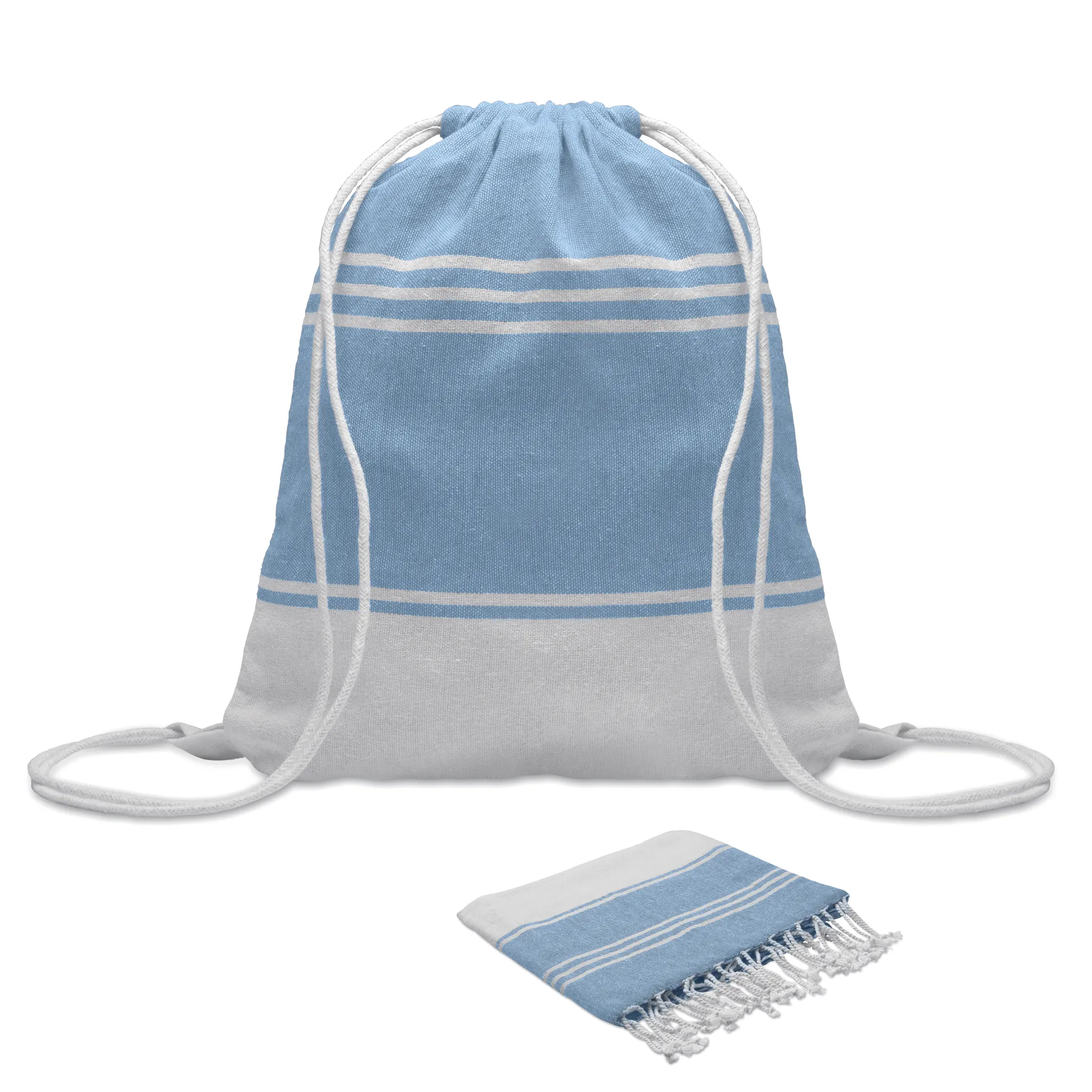 Hamam handdoek trekkoord tas s Turquoise