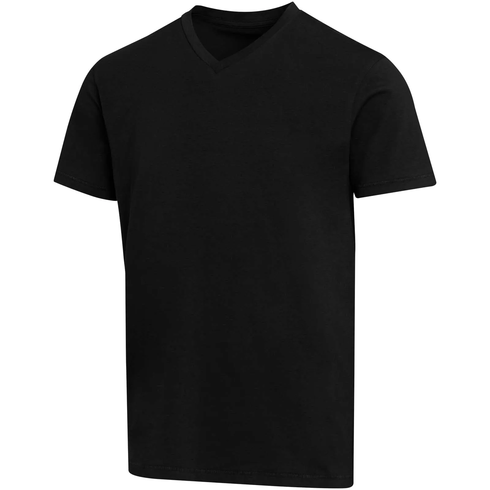 Balfour 200 g/m² unisex OCS organisch T-shirt met korte mouwen en V-hals Zwart