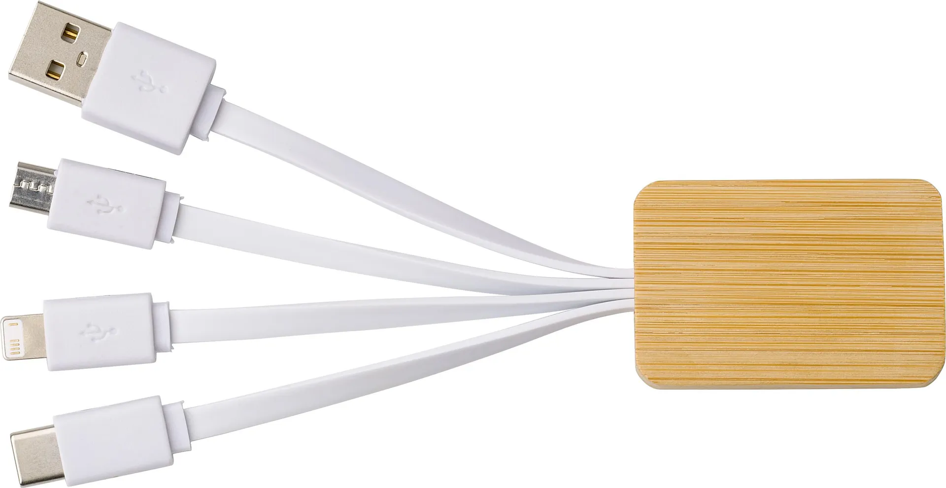 Oplaadkabel Brandan | 3-in-1 wit
