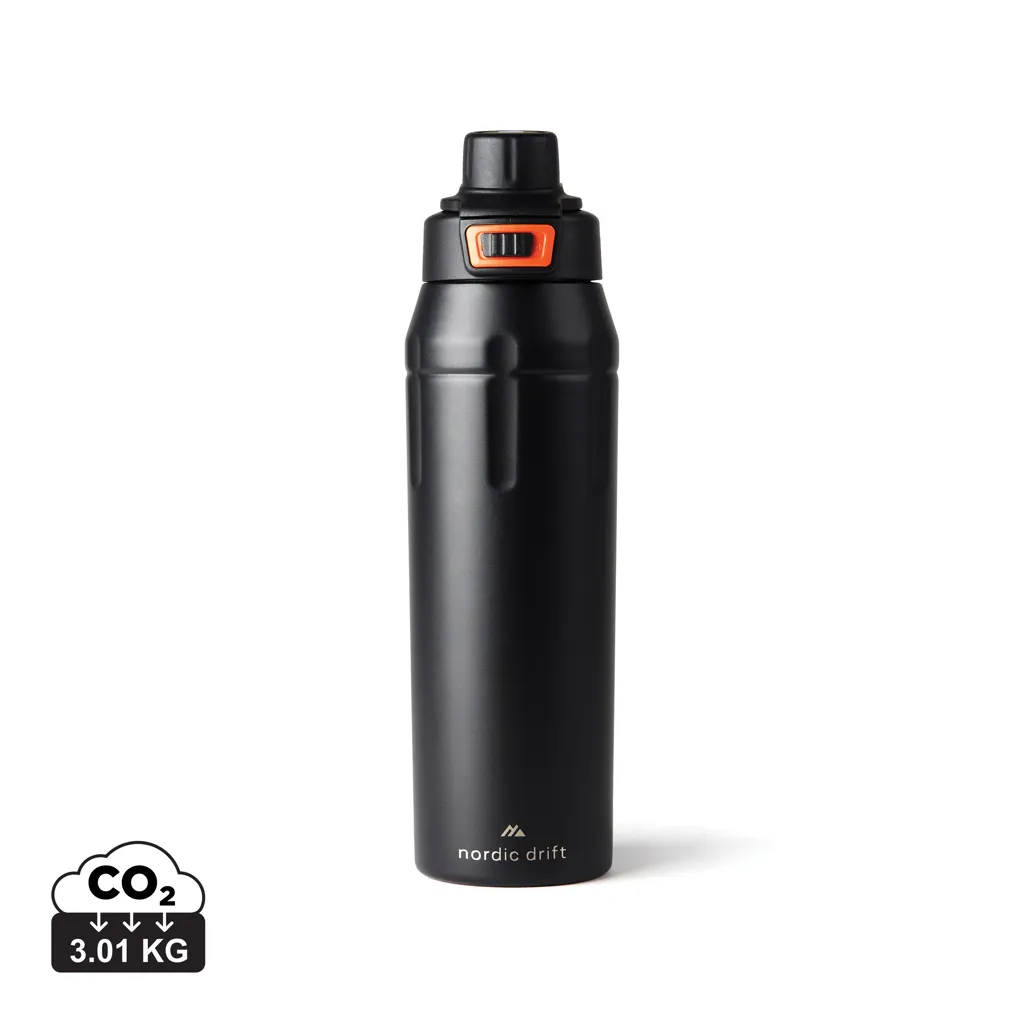 Nordic Drift Trail RCS geisoleerde sluitbare sportfles 740ml zwart