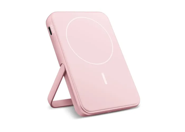 2PBM5000| Fresh 'n Rebel Geschikt voor MagSafe Draadloze Powerbank 5000mAh Pastel rose