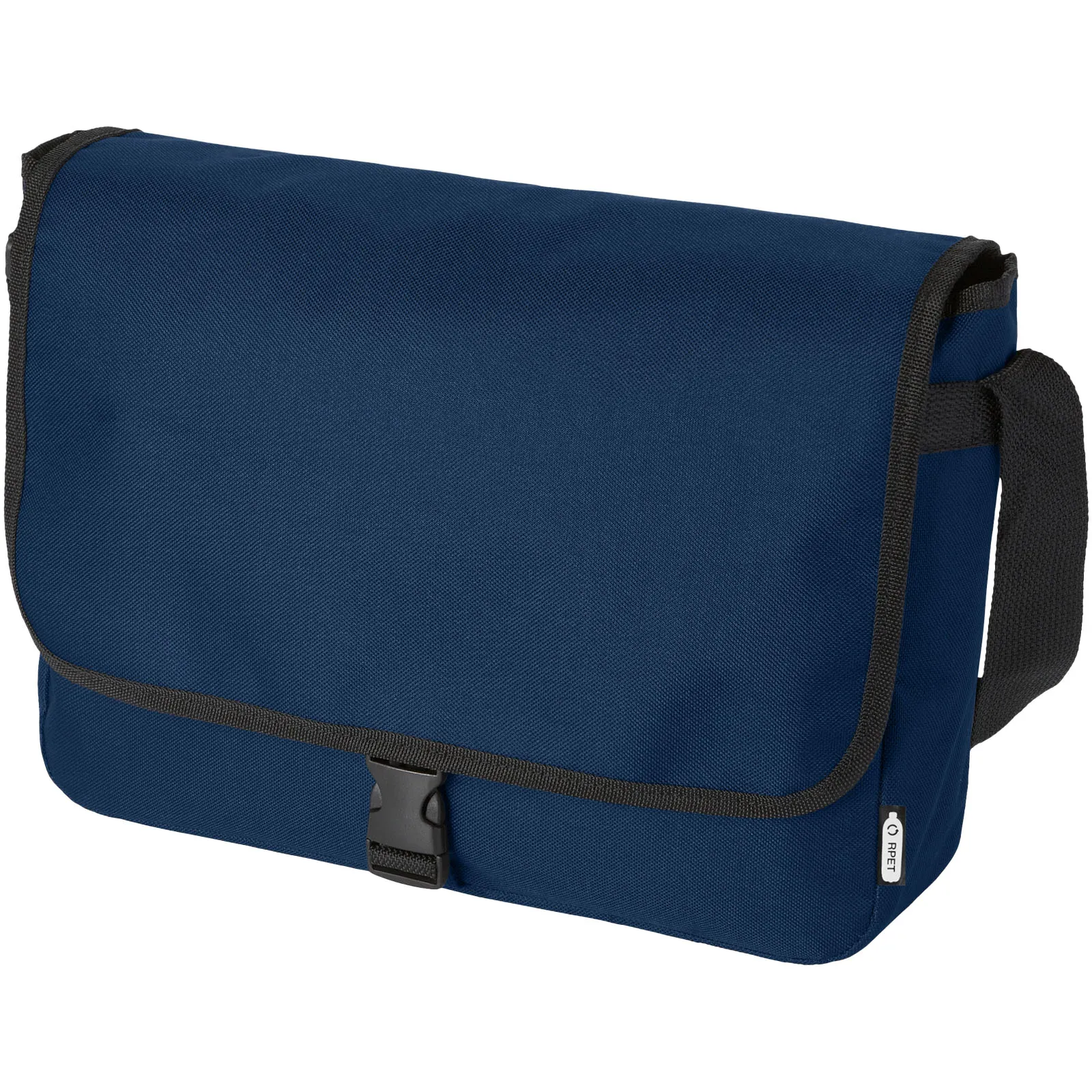 Retrend schoudertas van RPET 6L  Marineblauw