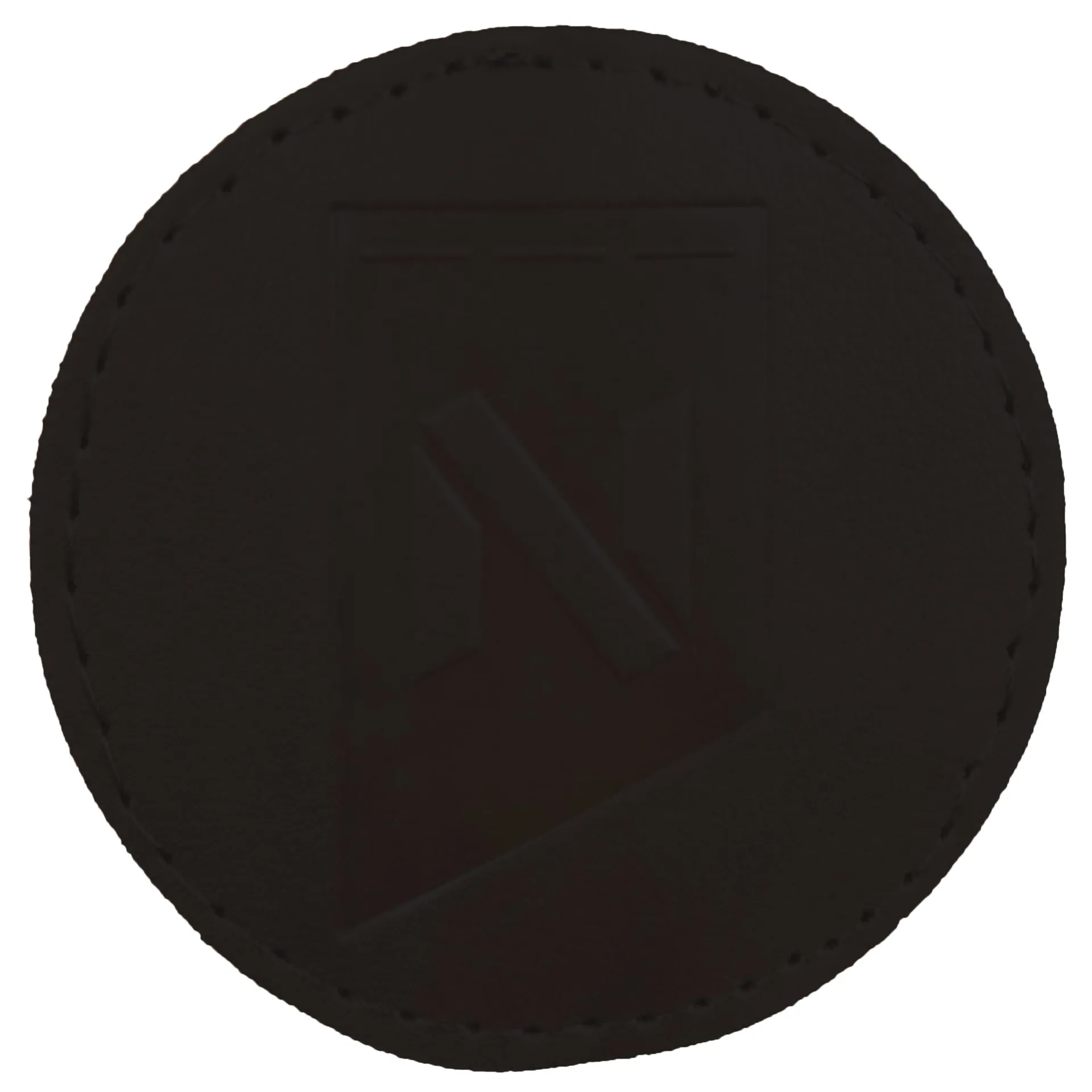 PU Label - Rond Dia 5cm Bruin