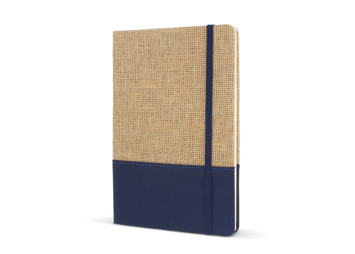 Notitieboek jute R-PET Donkerblauw