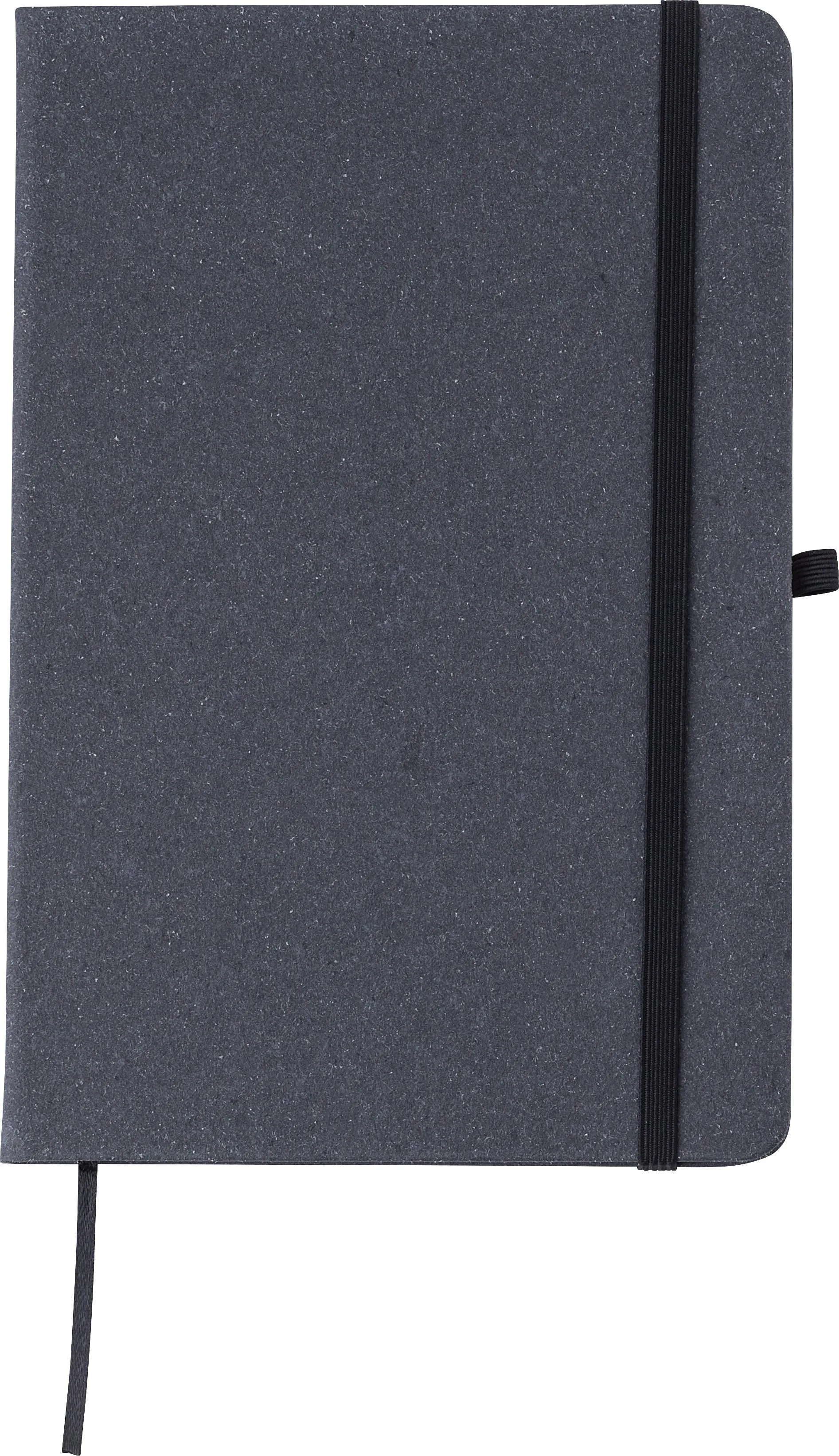 Notitieboek Gianna | Gerecycled leer | A5 | Gelinieerd zwart