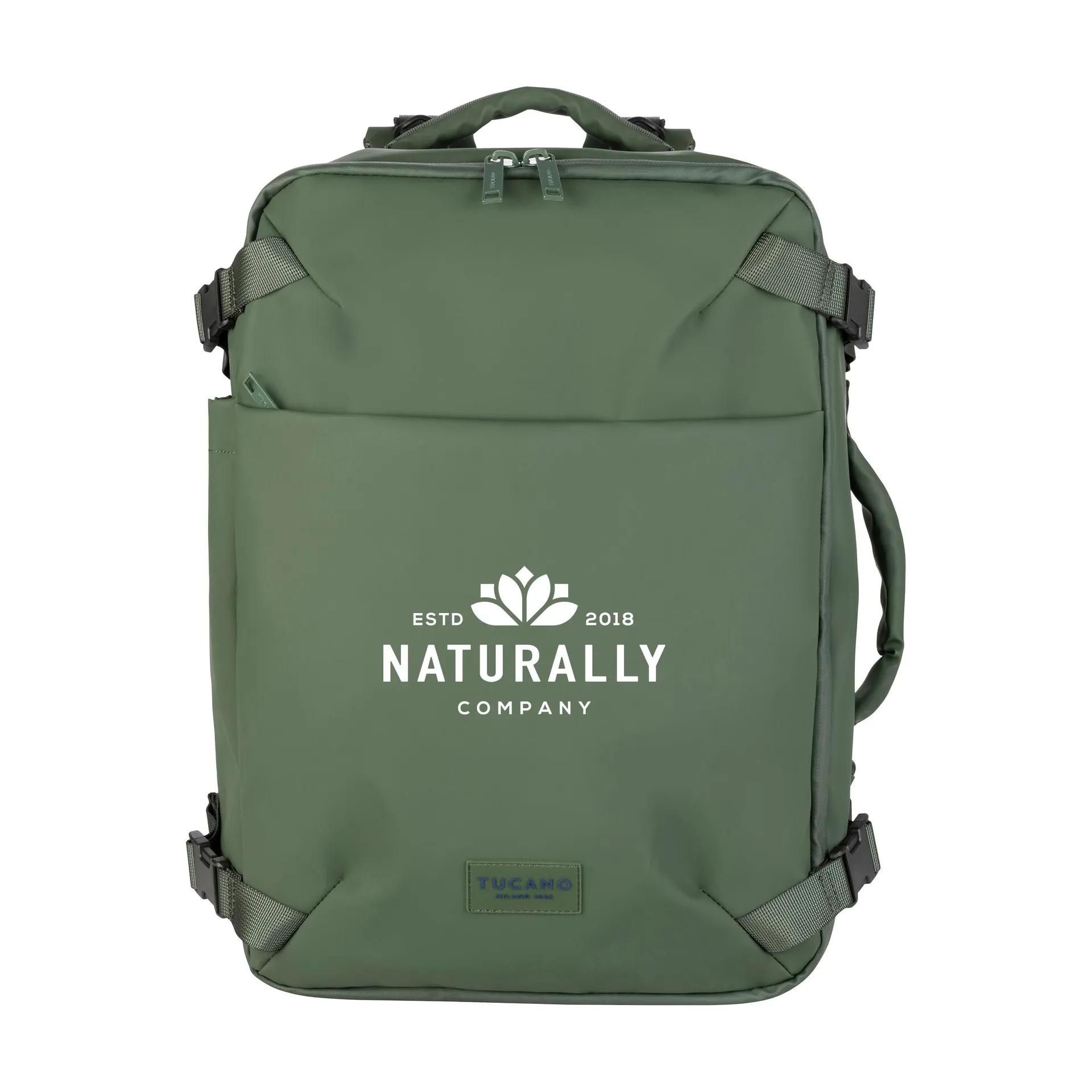 Tucano Tugo Dry Cabin Backpack 15,6" handbagage rugzak donkergroen