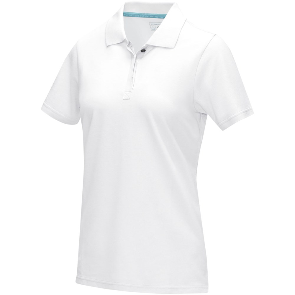 Graphite dames polo met korte mouwen GOTS biologisch textiel