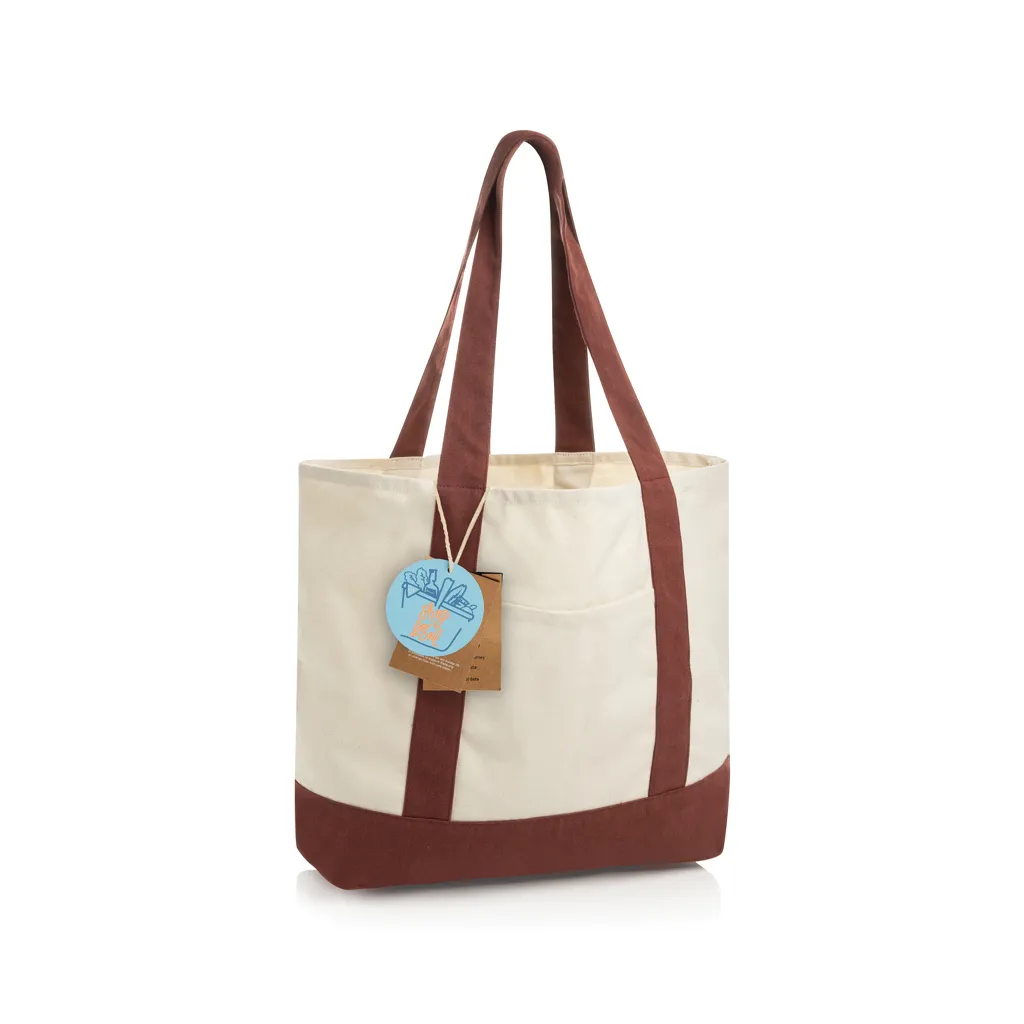 SHOP LOCAL AWARE™ recycled cotton 350gsm Tote bag bordeauxrood