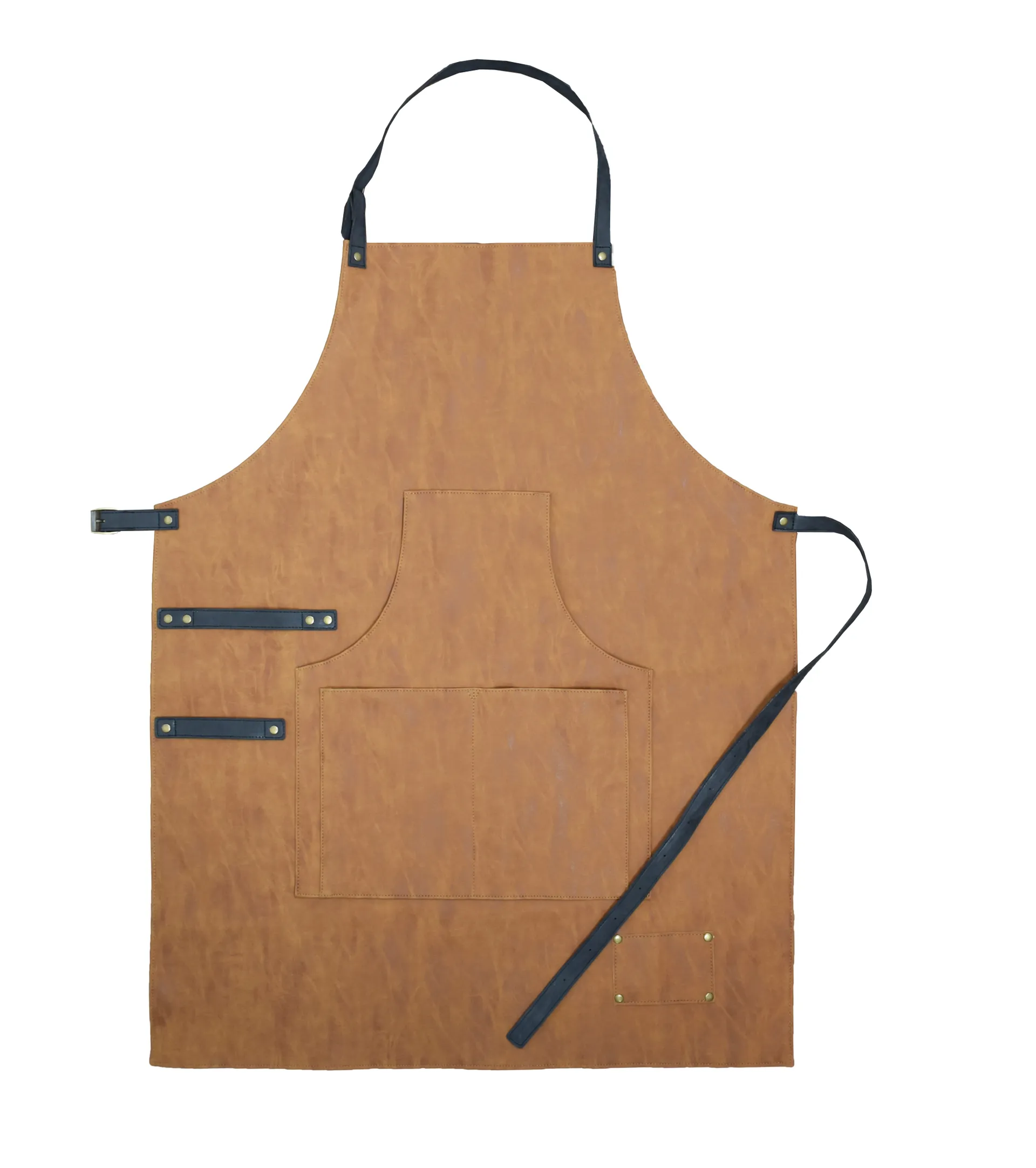 PU halterschort 83x60 cm Bruin