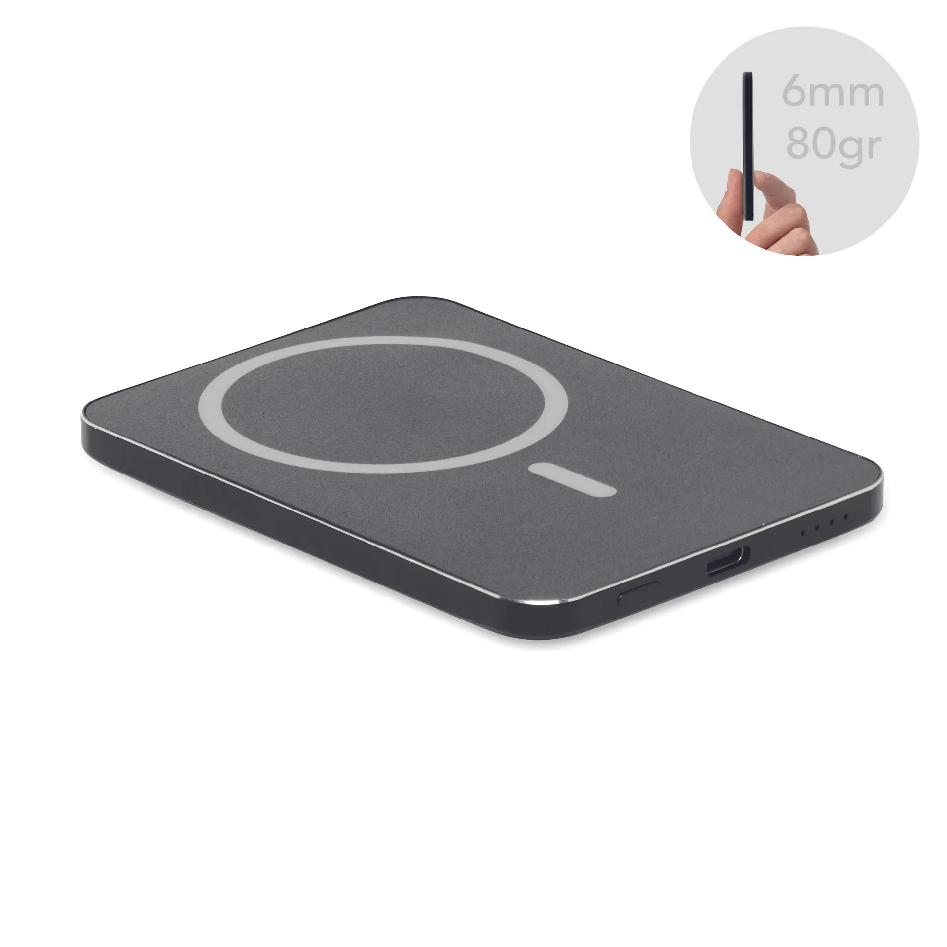 Magnetische powerbank 20W Zwart
