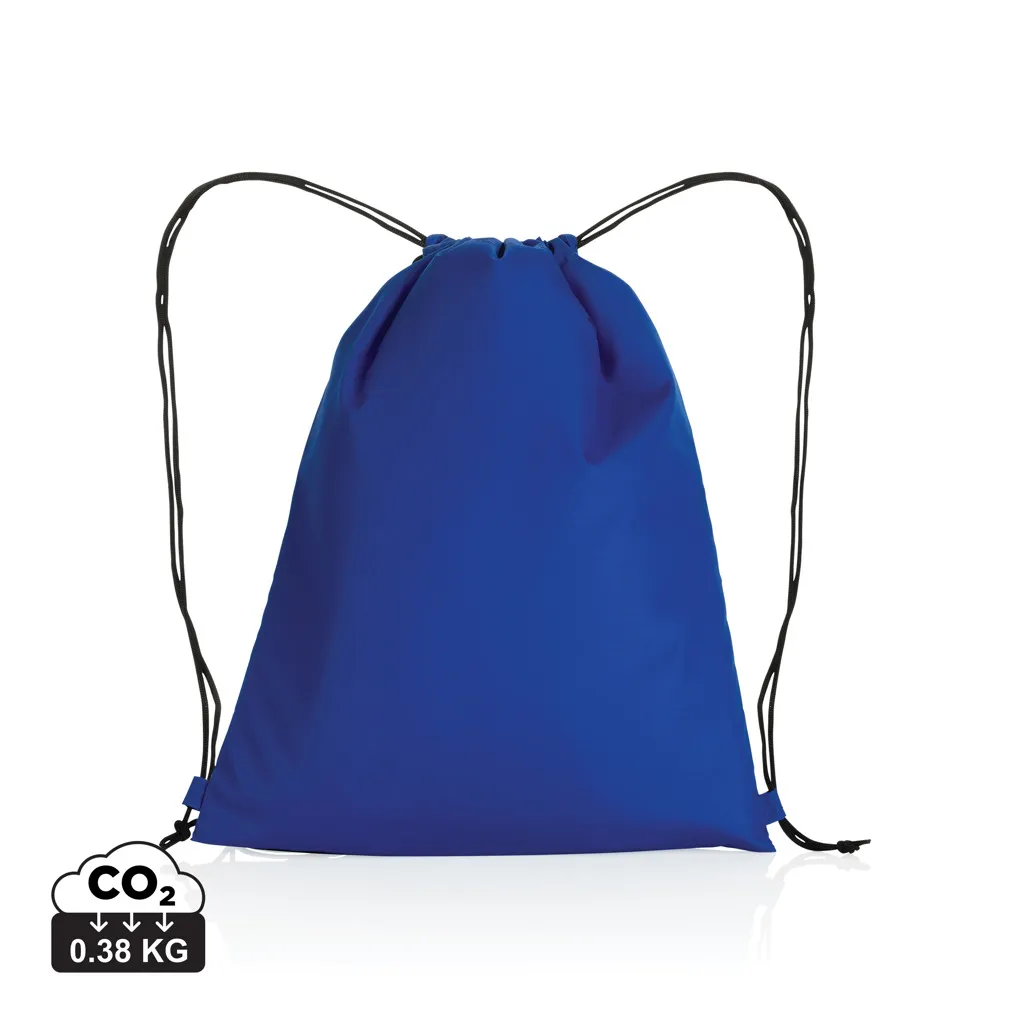 Impact AWARE™ RPET 190T rugzak met trekkoord blauw